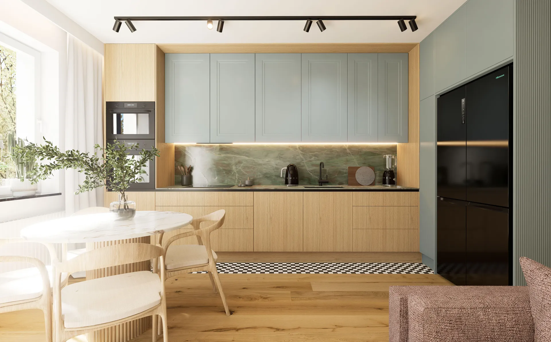 Projekt apartamentu z detalami wykończeniowymi – architekt wnętrz Gdańsk, Łukasz Macuga
