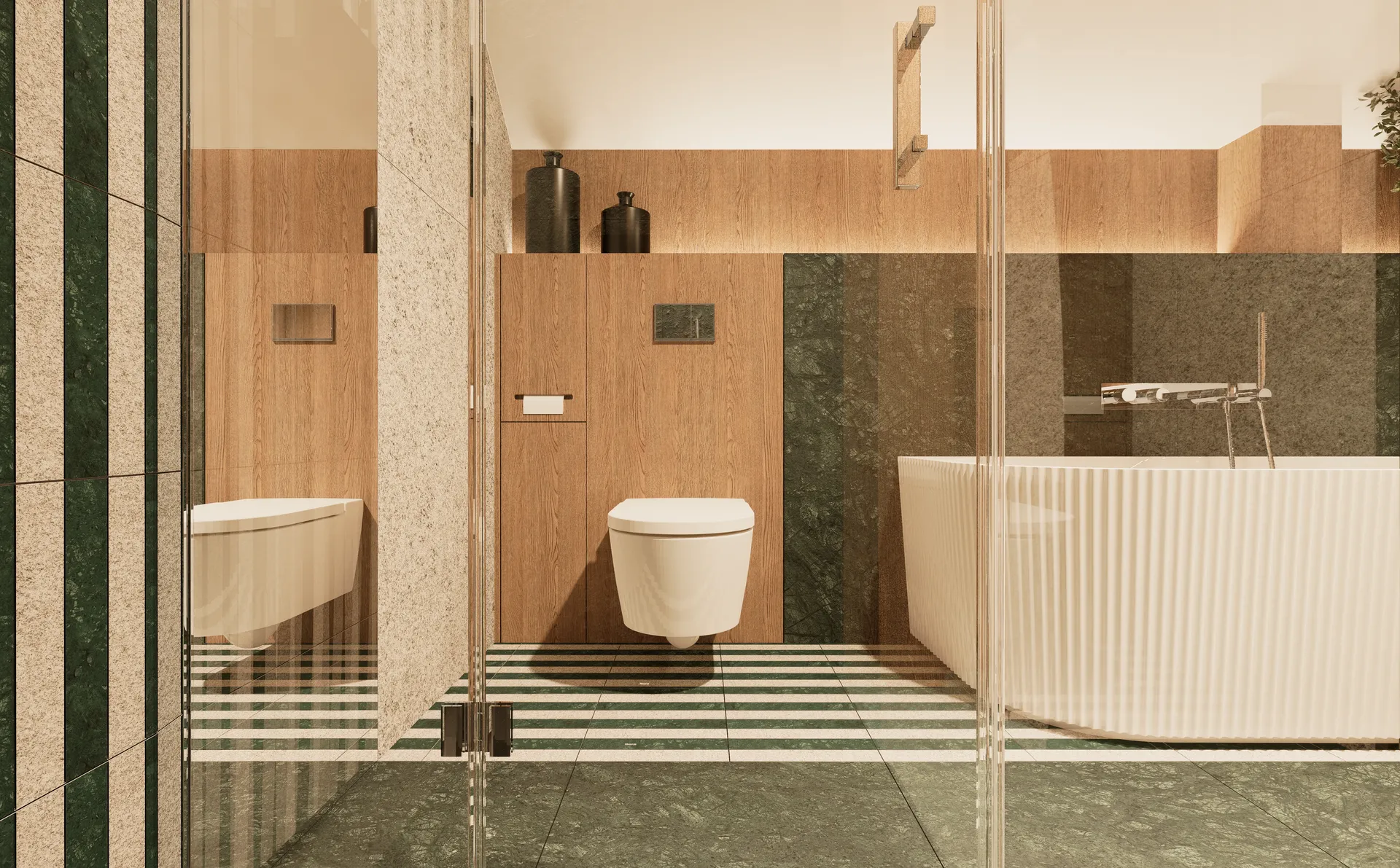 Łazienka z marmurem – architekt wnętrz Gdańsk, Łukasz Macuga